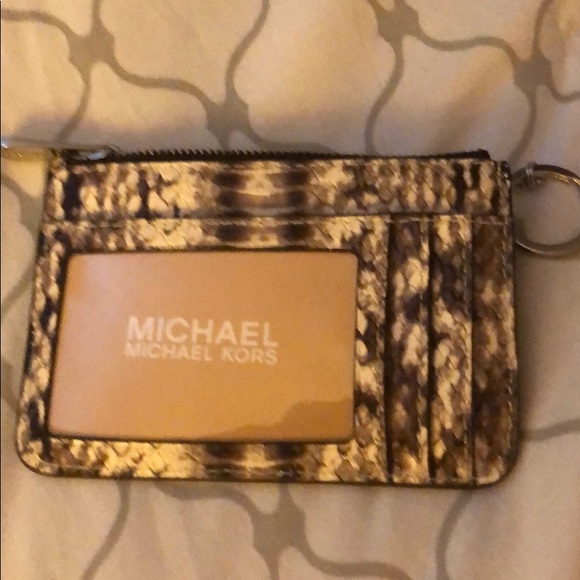 🌻 Michael Kors small coin snake case key ring NEW - Picture 3 of 6